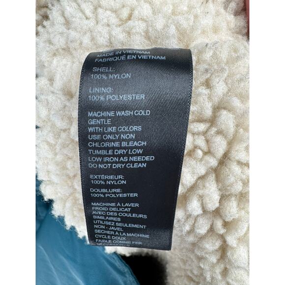 Urban Outfitters Sherpa Lined Long Parka Jacket Men's Small Green Hooded - Picture 10 of 12